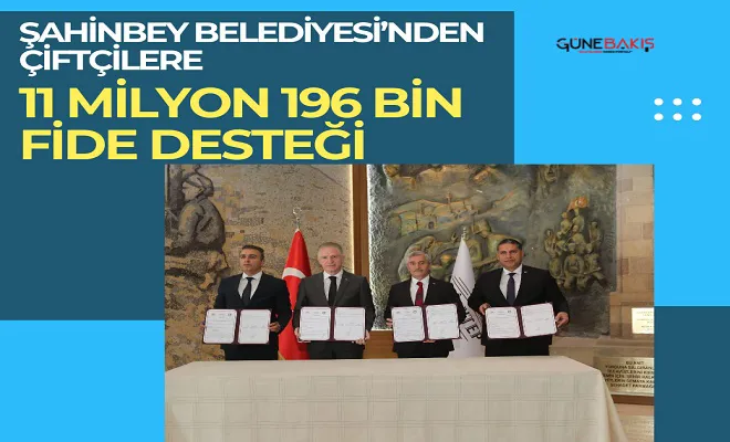 Şahinbey Belediyesi’nden çiftçilere 11 milyon 196 bin fide desteği