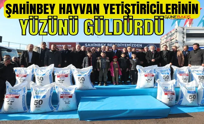 Şahinbey hayvan yetiştiricilerinin yüzünü güldürdü