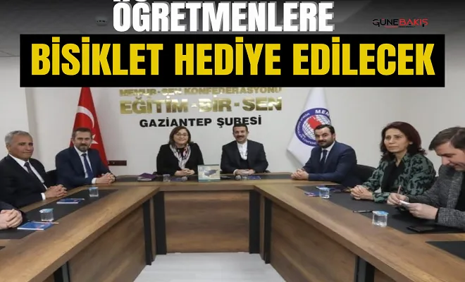 Öğretmenlere bisiklet hediye edilecek