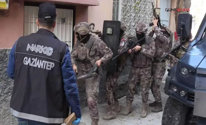 Gaziantep’te uyuşturucu operasyonu: 16 kişi tutuklandı