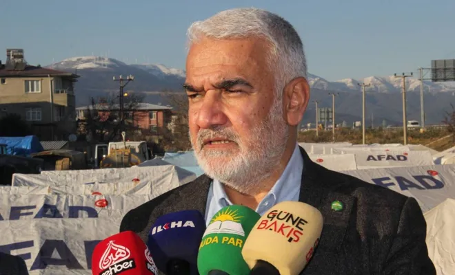 HÜDA PAR Genel Başkanı Yapıcıoğlu Gaziantep'te depremzedelerle bir araya geldi