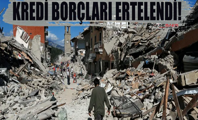 Depremzede esnafın borçları ertelendi!