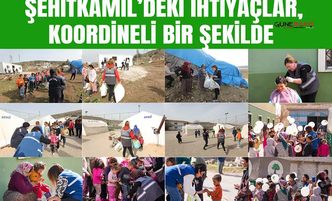 Şehitkamil’deki ihtiyaçlar, koordineli bir şekilde karşılanıyor