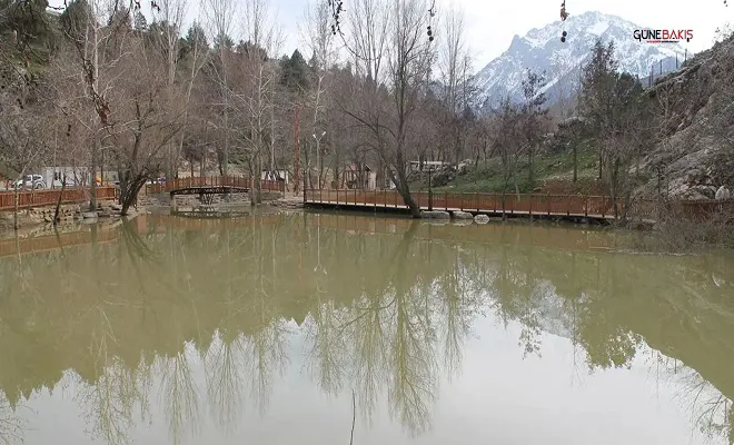 Kahramanmaraş'ın 'gözbebeği' Yeşilgöz Obruğu deprem sonrası renk değiştirdi