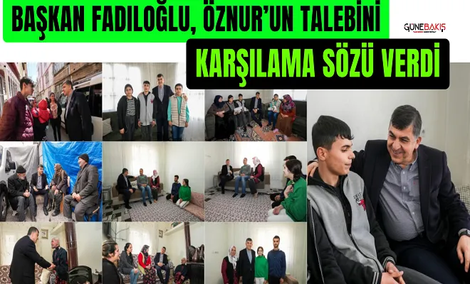 Başkan Fadıloğlu, Öznur’un talebini karşılama sözü verdi