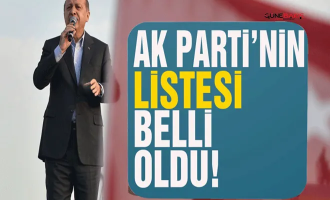 AK Parti'nin milletvekili aday listesi belli oldu!