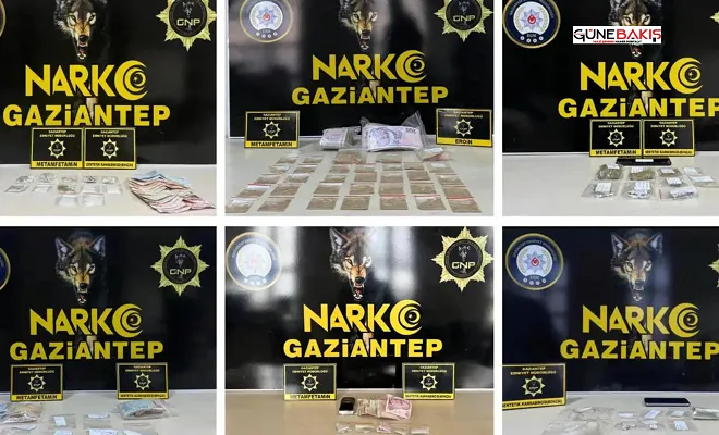 Gaziantep'te uyuşturucu operasyonu: 39 kişi tutuklandı