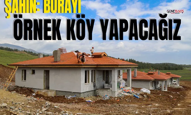 Şahin: Burayı örnek köy yapacağız