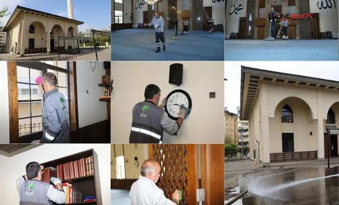 Gaziantep’te camiler bayram namazına hazır