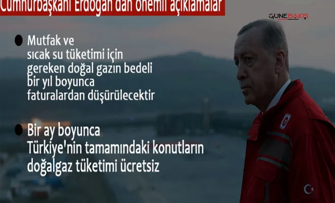 Doğal gaz 1 yıl ücretsiz olacak!