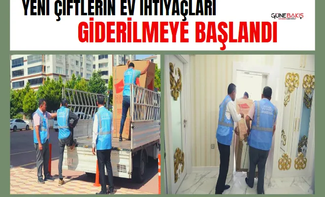 Yeni çiftlerin ev ihtiyaçları giderilmeye başlandı