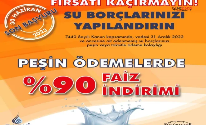 Gaski’nin su borcu yapılandırması için başvurular devam ediyor