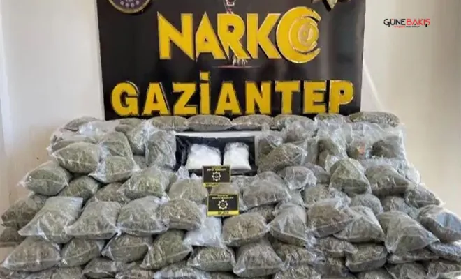 Gaziantep'te 83 kilogram uyuşturucu ele geçirildi