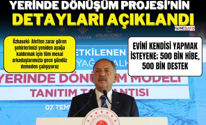 Yerinde Dönüşüm Projesi’nin detayları açıklandı