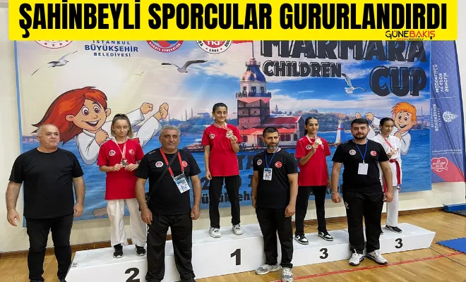 Şahinbeyli sporcular gururlandırdı