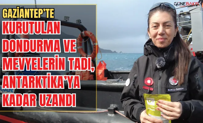 Gaziantep’te kurutulan dondurma ve mevyelerin tadı, Antarktika’ya kadar uzandı