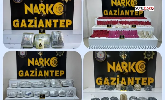 Gaziantep'te son bir ayda 177 kilo uyuşturucu ele geçirildi