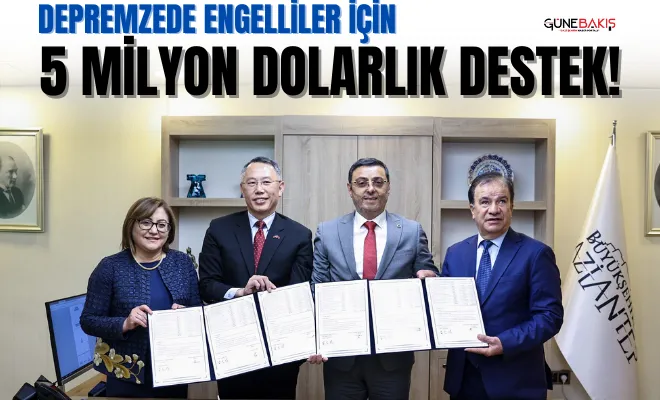 Depremzede engelliler için 5 milyon dolarlık destek!