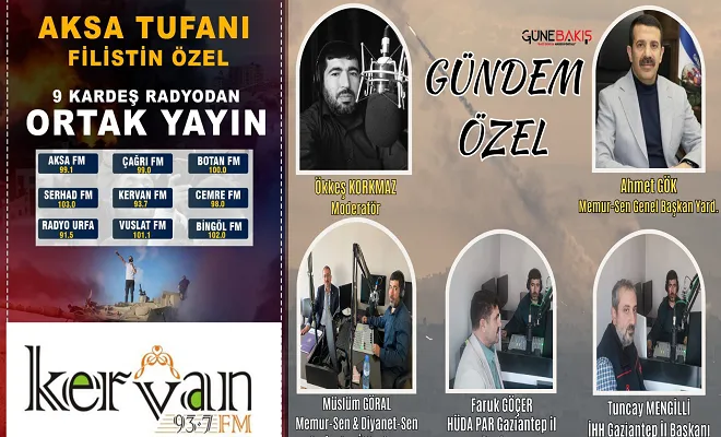 Filistin için radyolar tek yürek oldu 