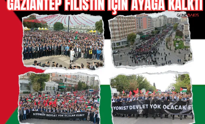 Gaziantep Filistin için ayağa kalktı
