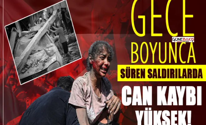 Siyonist rejimin gece boyunca saldırılarında can kaybı yüksek