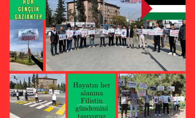 Hayatın her alanına Filistin gündemini taşıyoruz