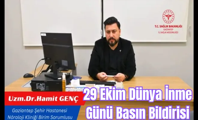 29 Ekim Dünya İnme Günü Basın Bildirisi