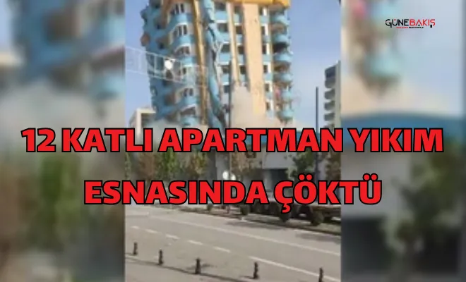 12 katlı apartman yıkım esnasında çöktü