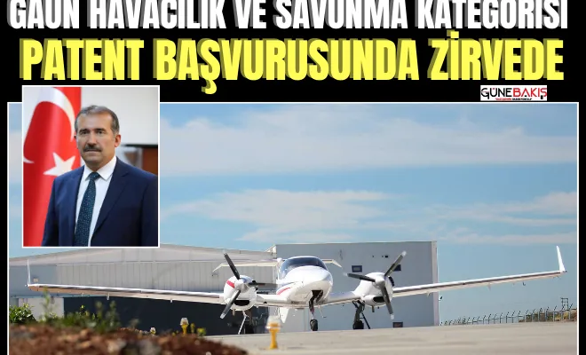 GAÜN havacılık ve savunma kategorisi patent başvurusunda zirvede