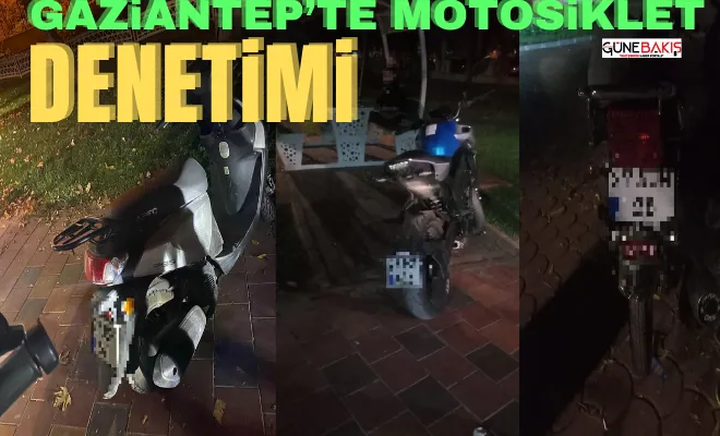 Gaziantep’te motosiklet denetimi 