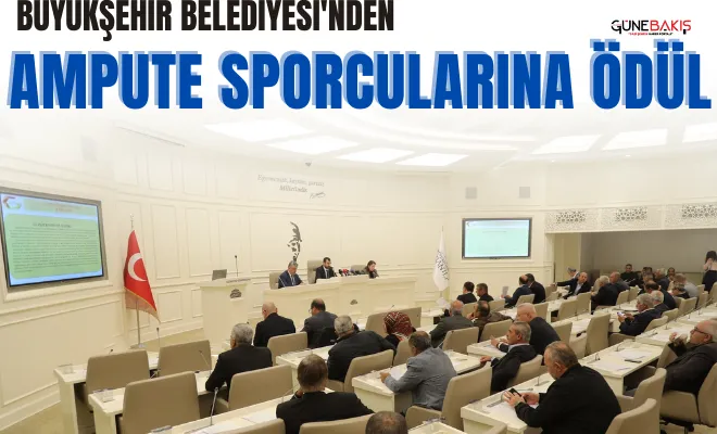 Büyükşehir Belediyesi'nden Ampute sporcularına ödül 