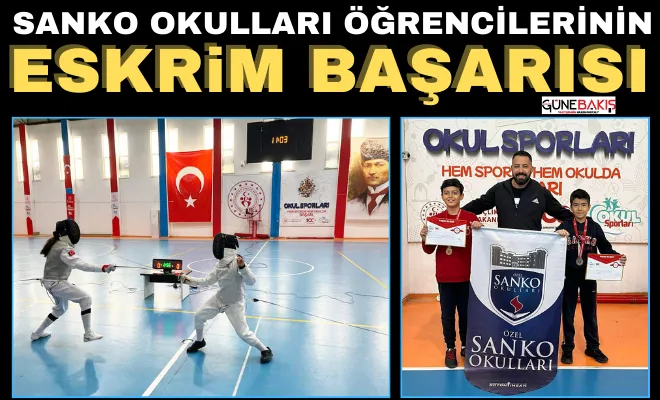 SANKO Okulları öğrencilerinin eskrim başarısı