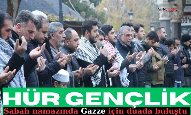 Hür Gençlik sabah namazında Gazze için duada buluştu