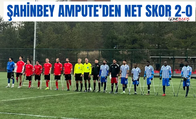 Şahinbey Ampute’den net skor 2-0