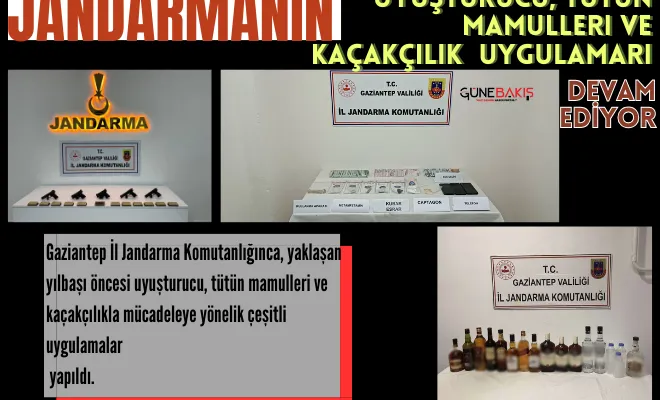 Jandarmanın uyuşturucu, tütün mamulleri ve kaçakçılık uygulamaları devam ediyor