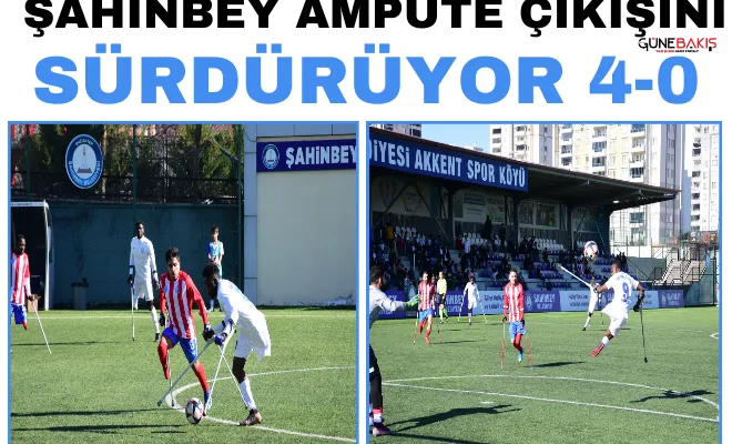 Şahinbey Ampute çıkışını sürdürüyor 4-0