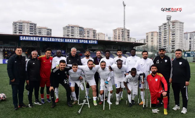 Şahinbey Ampute Futbol takımı’ndan net skor 3-1