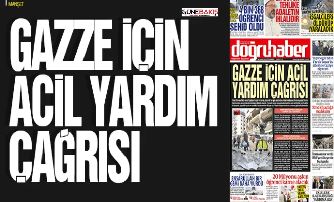 Gazze için acil yardım çağrısı