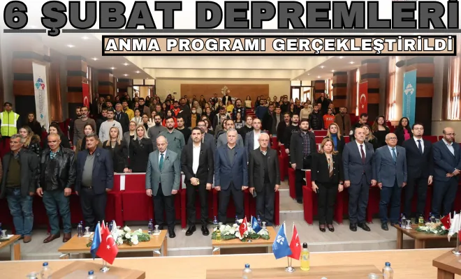 HKÜ’de 6 Şubat Depremleri Anma Programı Gerçekleştirildi