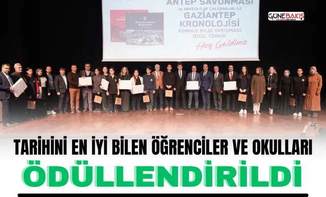 Liseler arası bilgi yarışması ödülleri sahiplerini buldu