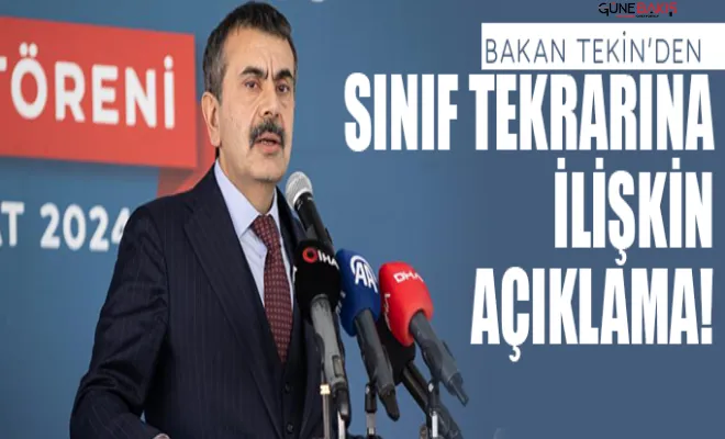 Bakan Tekin'den sınıf tekrarına ilişkin açıklama!