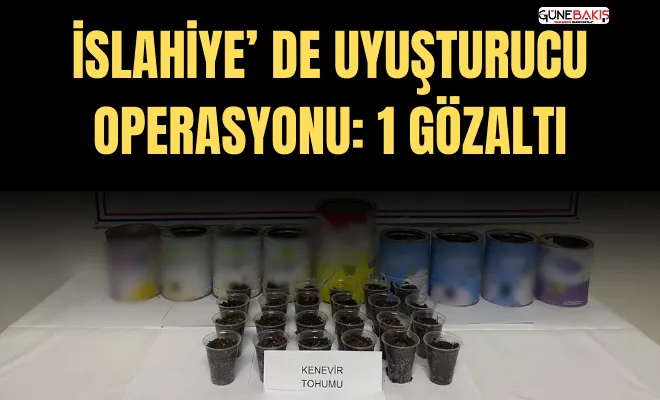 İslahiye’ de uyuşturucu operasyonu: 1 gözaltı