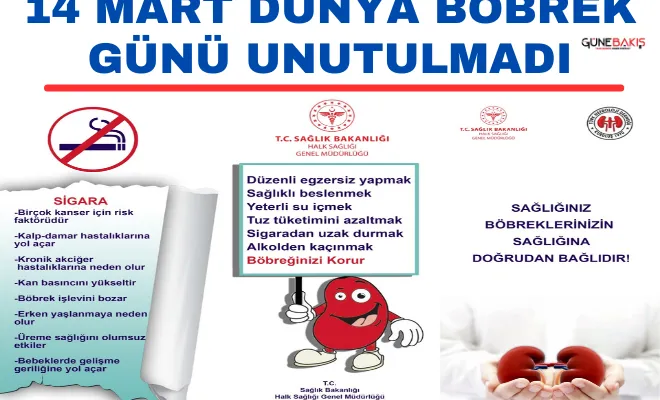 14 Mart Dünya Böbrek Günü unutulmadı