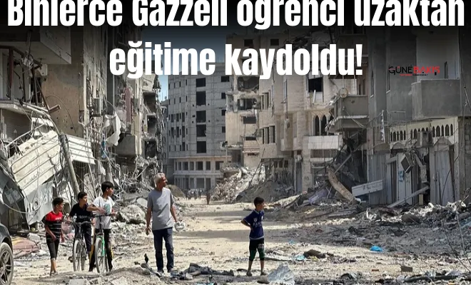 Binlerce Gazzeli öğrenci uzaktan eğitime kaydoldu!
