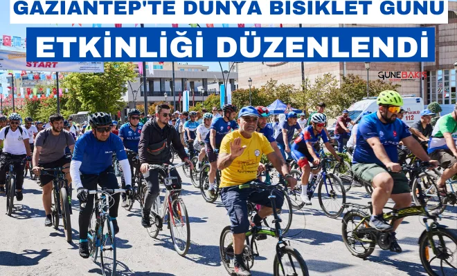 Gaziantep'te Dünya Bisiklet Günü etkinliği düzenlendi
