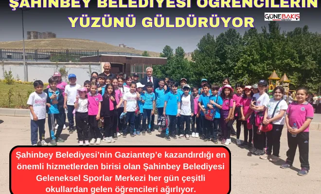 Şahinbey Belediyesi öğrencilerin yüzünü güldürüyor 