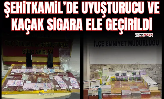 Şehitkamil’de uyuşturucu ve kaçak sigara ele geçirildi