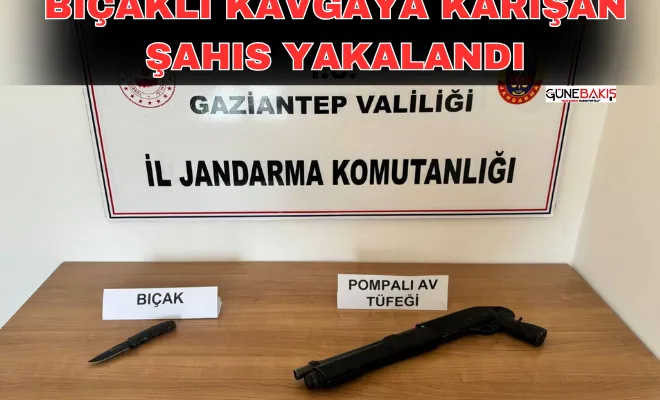 Bıçaklı kavgaya karışan şahıs yakalandı