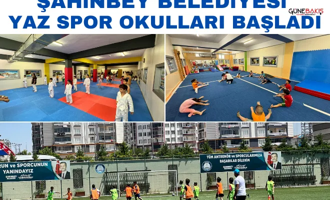 Şahinbey Belediyesi yaz spor okulları başladı