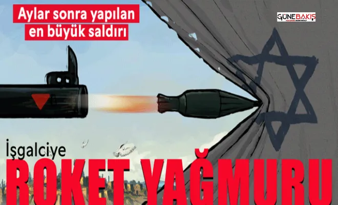 Aylar sonra yapılan en büyük saldırı diyerek duyurdular! Gazze'den roket yağmuru!